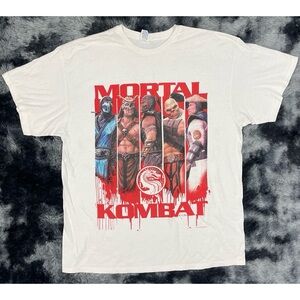 Vintage Mortal Kombat Promo T Shirt Warner Bros Midway Video Game Tee Mens XL